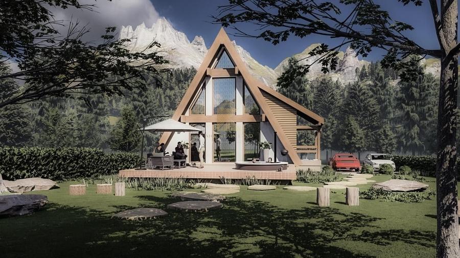 Casa noua in faza de proiect | A-frame | ideala investitie | Rasnov - 2