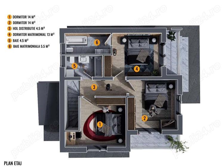 casa 4 camere SmartEnergy complex centru Chiajna - 8