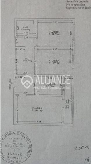 Abator/Gara (COD04)- 3 camere decomandate - 10