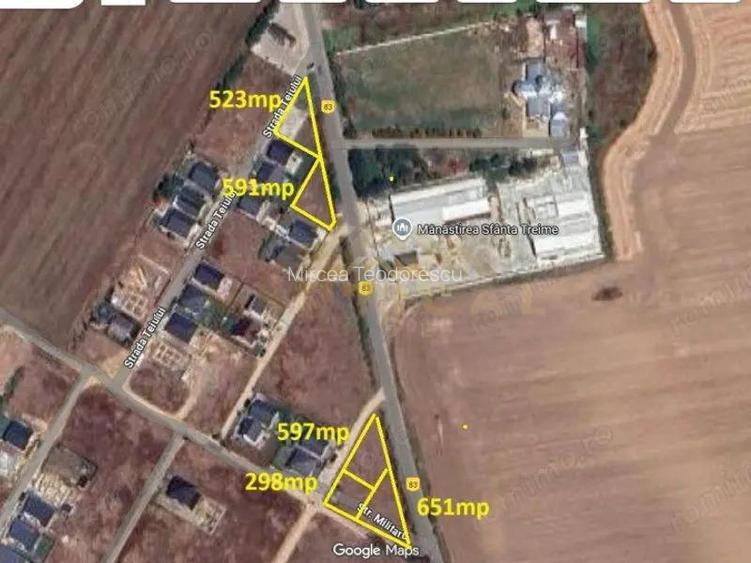 Teren 523 mp, stradal Mega 1, Berceni/ Vidra