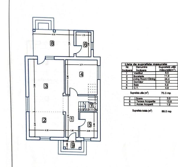 CASA TIPLA, Racordata! Cu un DORMITOR la PARTER ! Domnești! - 24
