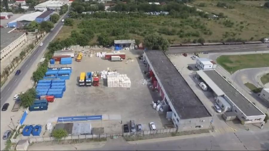 Platforma industriala, 7000 mp teren asfaltat + 1000 mp Hala si Birou - 2