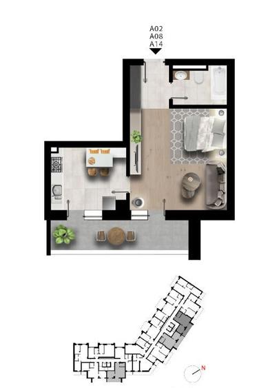 Garsoniera aproape de metrou Pacii - 8