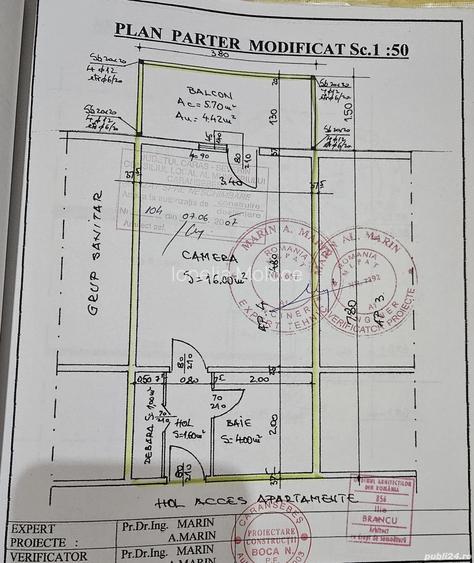 Apartament mic,cu inima mare, 31 mp de lini?te ?i poten?ial cu beci,teren,balcon locuibil,?esu Ro?u
