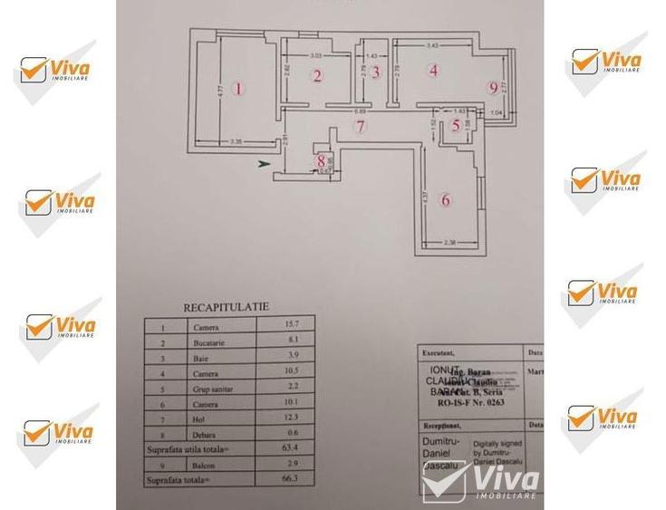 3 CD, 67Mp, Bloc 1982, Etaj 8 Nicolina- Lidl, Str. Clopotari - 6