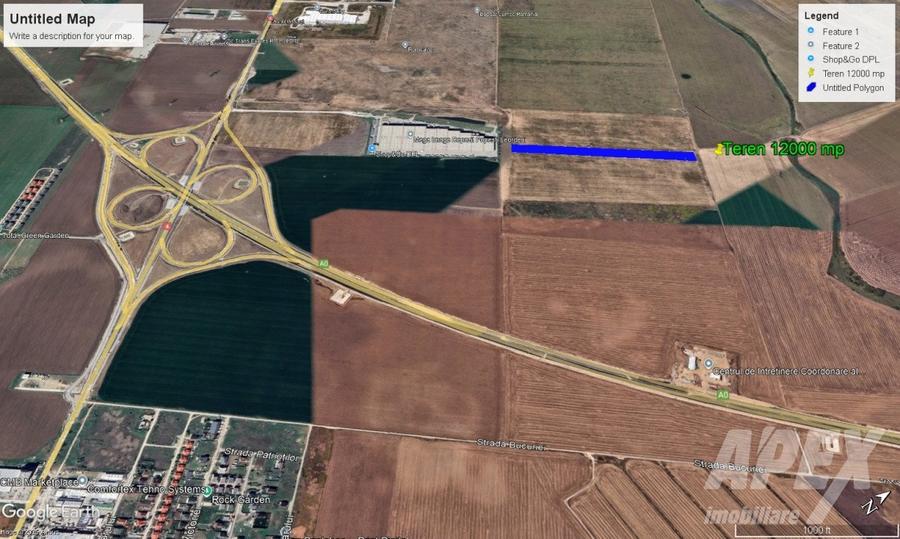 Teren 12.000 m | COMISION 0% | Popesti Leordeni- Mega Image Depozit - 2