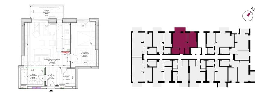 5% Avans, Apartament 2 camere, Zona centrală, Comision 0 - 3