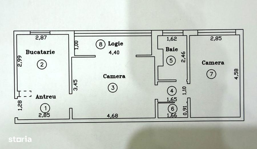 Apartament spatios, 2 camere, 55 mp, zona excelenta - zona Cetatii - 2