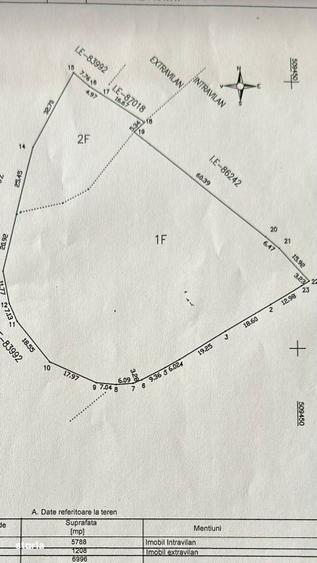Teren panoramic de vanzare in Namaesti (Arges) 6.996 mp - 1