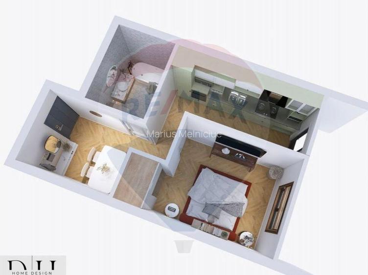 Apartament nou 1 camere/ Oncea, Bloc Finalizat cu CF Apartament nou 1 camere/ Oncea, Bloc Finalizat cu CF