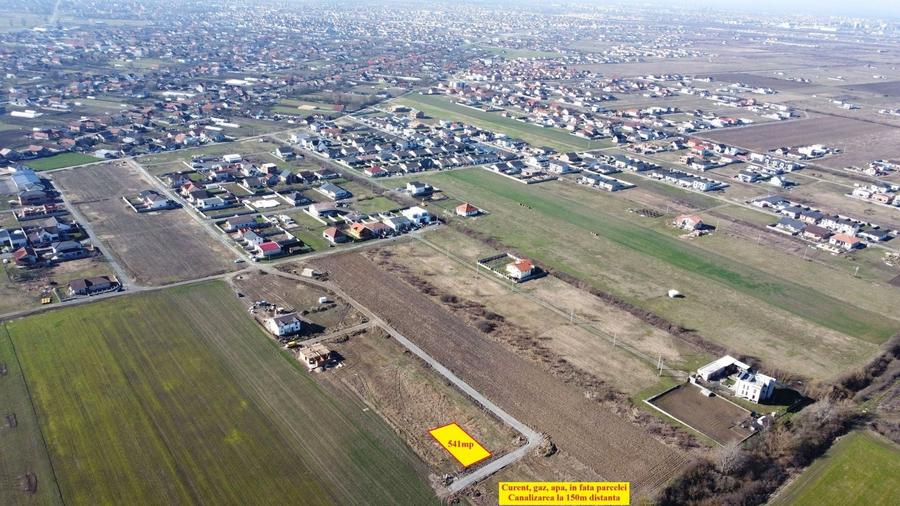 Teren de vanzare Mosnita, cu gaz, curent, apa retea - 41.500E+TVA - 1