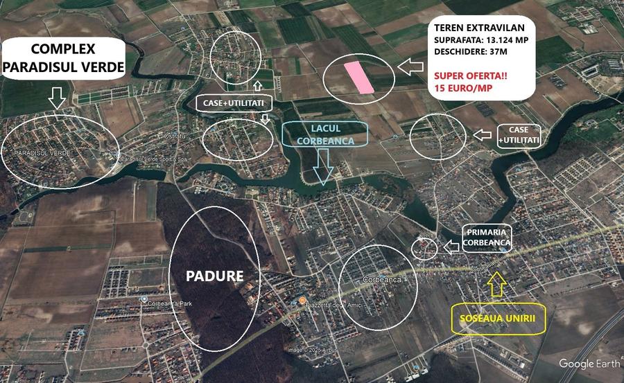 Proprietar - Teren Corbeanca - Suprafata 13.124 MP - Ideal Investitie - 1