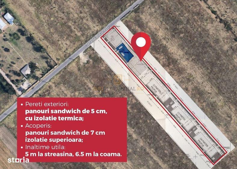 Hala industriala moderna de vanzare 560 mp construi?i | Teren 1.288 - 3