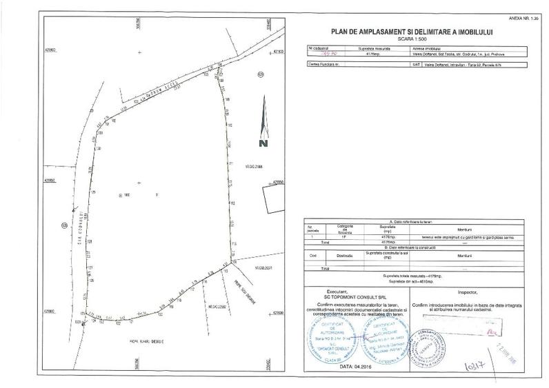 Teren 4176 mp Valea Doftanei (Teșila) – vedere panoramică, toate utilitățile - 4