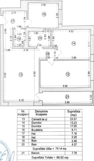 Apartament 3 camere 87 MP Berceni mobilat utilat loc de parcare subteran inclus - 16