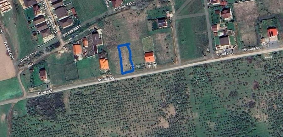 Teren 699 m², asfalt, apă + curent – Șag, str. XL