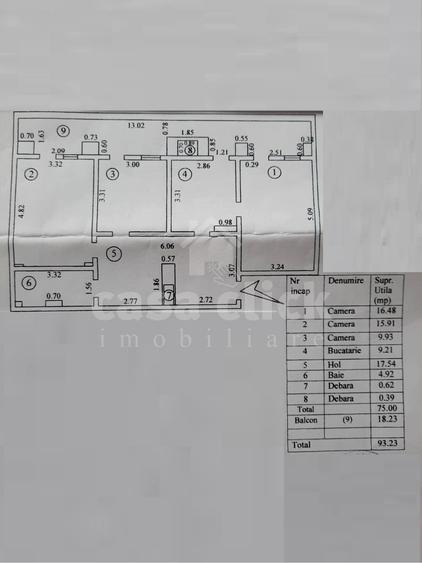Apartament 3 camere decomandat, Mazepa 1 – central, balcon generos - 14