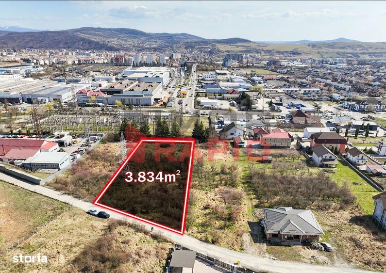 Teren de vanzare | Bistrita | 3835mp |Ok Shopping Center | intravilan. - 2