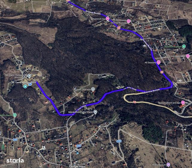 Teren in Pietraria 2.382 mp, langa padure, cu priveliste spre oras - 6