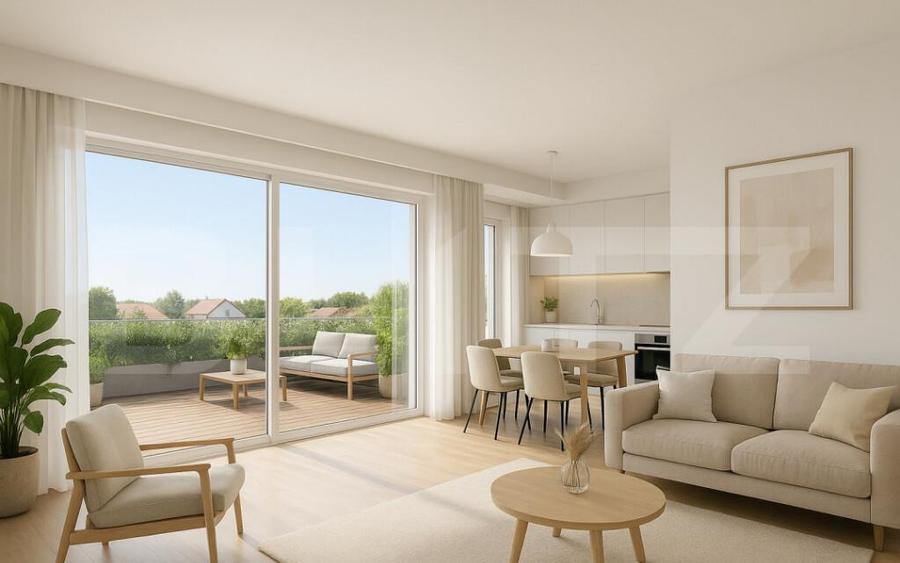 Penthouse de vanzare cu 3 camere, cu terasa panoramica, zona - 1