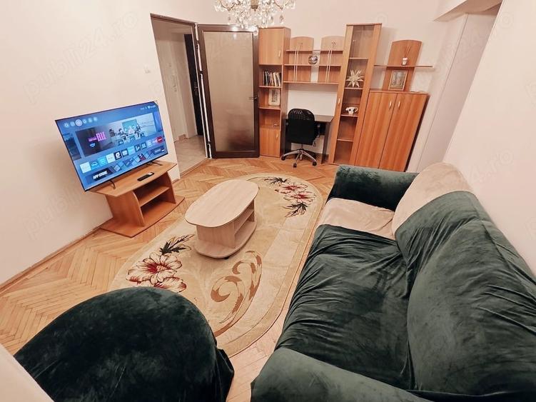Apartament cu 2 camere semidecomandat, mobilat în Ștefan cel Mare