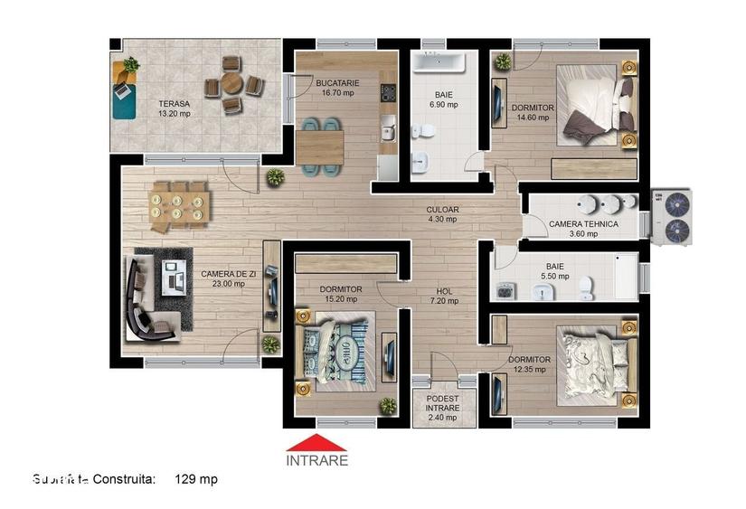 Casa individuala finalizata intabulata 4 camere Cartier Izvor Tarlunge - 6