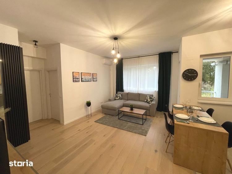 Apartament cu 2 camere semidecomandat în Băneasa
