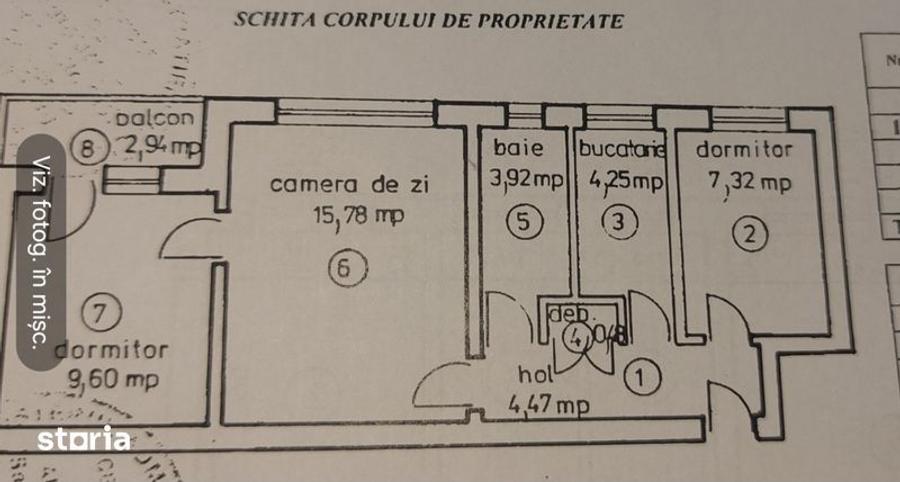 Apartament cu 3 camere semidecomandat în Fălticeni