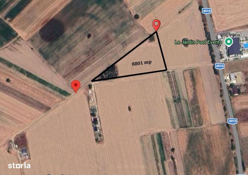 SUPER OFERTA | 8.801 mp intravilan | 10/mp | Investi?ie rara - 2