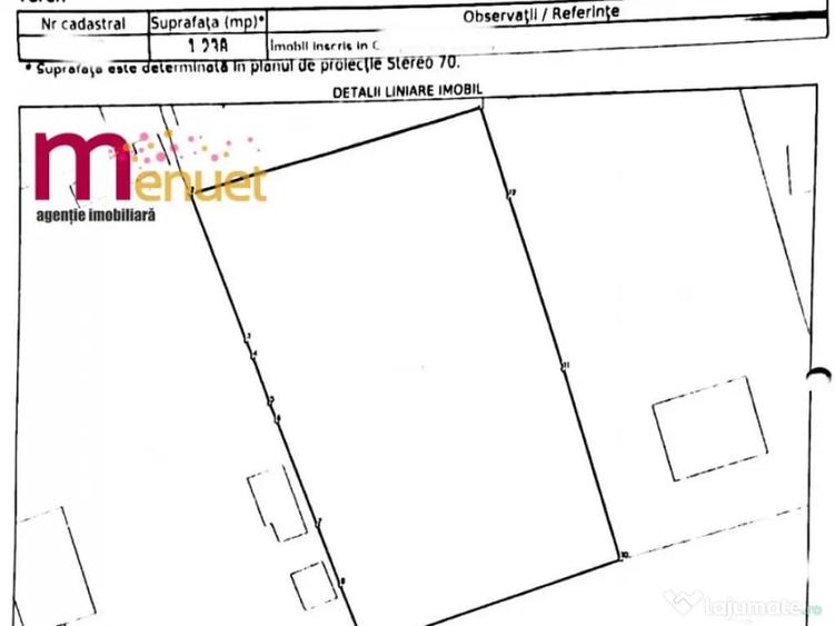 Teren intravilan Somova,1238 mp - 1