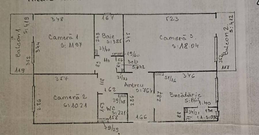 Apartament cu 3 camere decomandate, confort I, etaj intermediar, finisat modern, mobilat si utilat, - 1