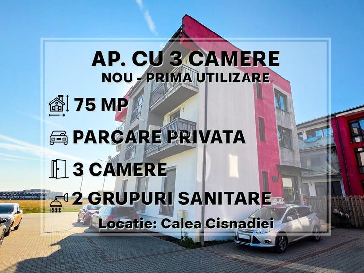 Ocazie: Ap. NOU, prima utilizare, 3cam., 2 bai, balcon, parcare |VIDEO