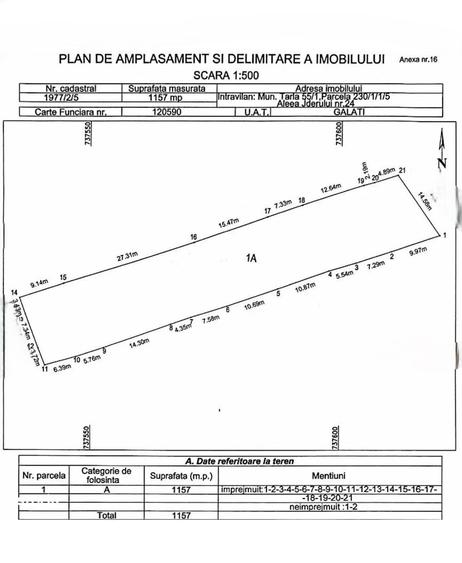 48.500 euro, NEGOCIABIL, 1.100 mp, teren intravilan, Bariera Traian - 3
