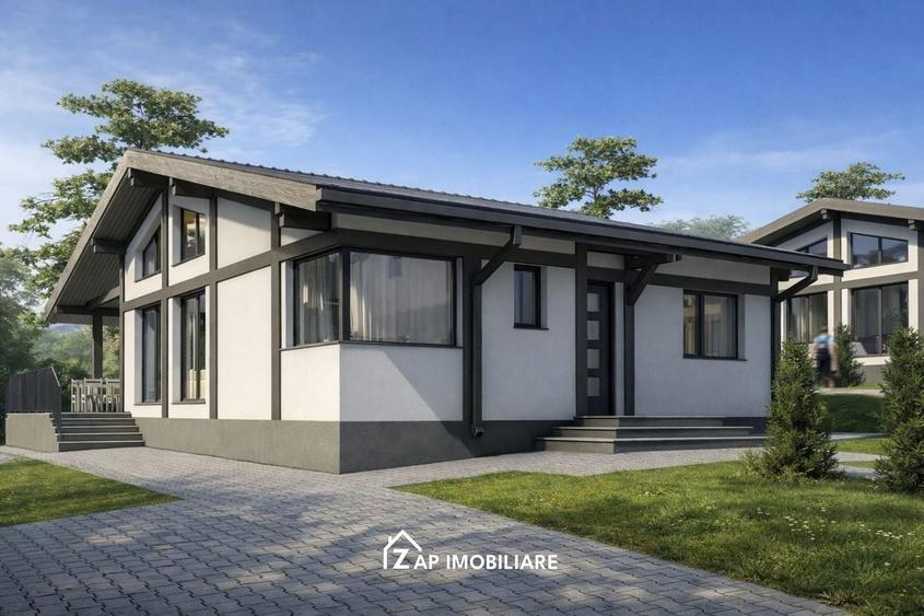 Casă Premium, 1 nivel,  4 camere, 700 mp teren, design modern, Livezeni - 2
