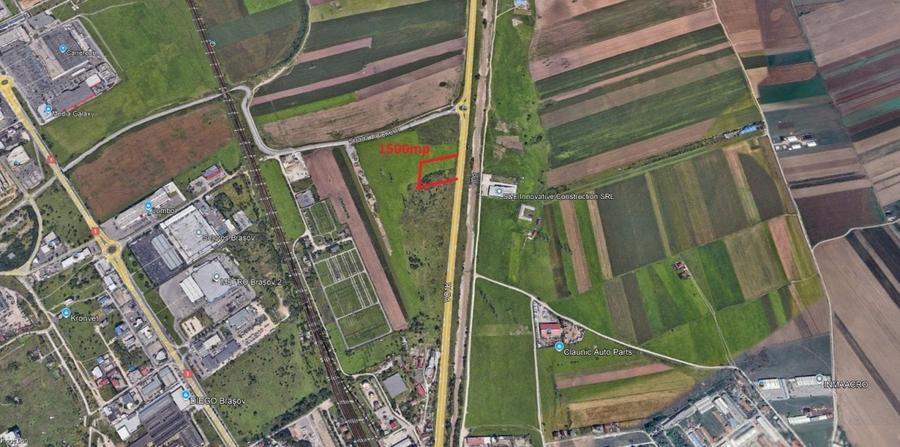 Teren industrial cu front mare la ocolitoarea Brasov - 1