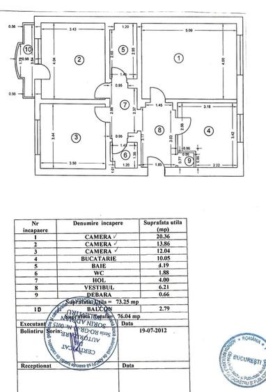 Apartament cu 3 camere decomandat în Colentina