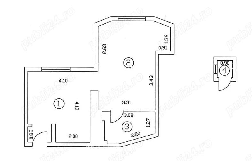 Vand Piata ROMANA , bulevardul DACIA - 5