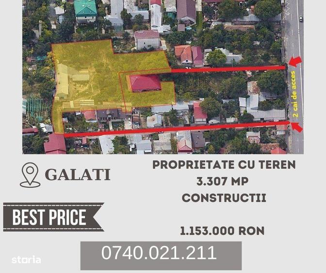 Proprietate cu teren 3.307 mp + Constructii, Galati - 2