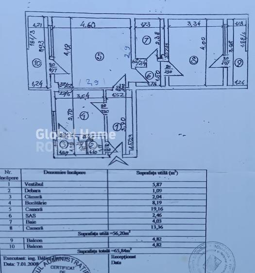 Apartament cu 2 camere decomandat, mobilat în Decebal