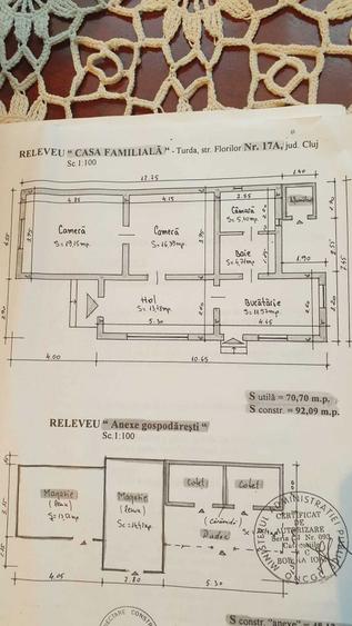 Casa de vanzare in Turda,zona Poiana,92 mp,teren 1033 mp. - 1