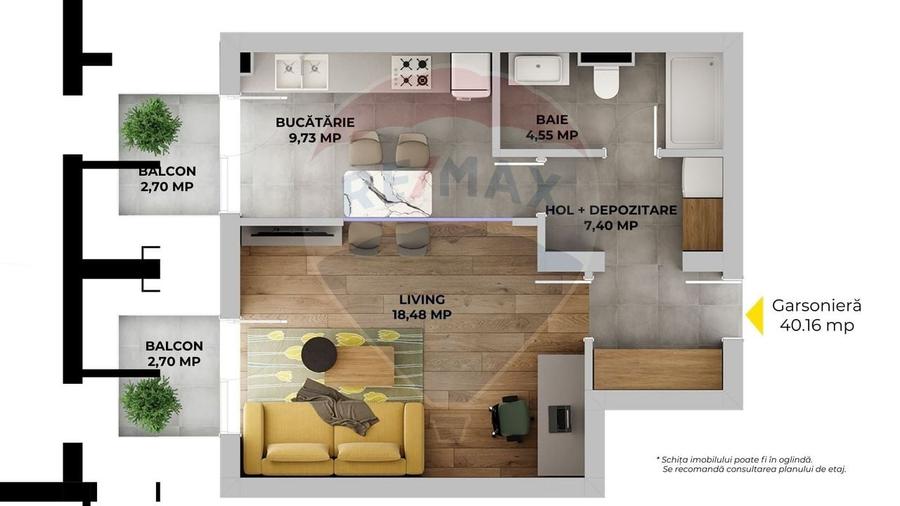 Garsoniera Maurer Avantgarden 3 - Faza V  - Comision 0% - 5