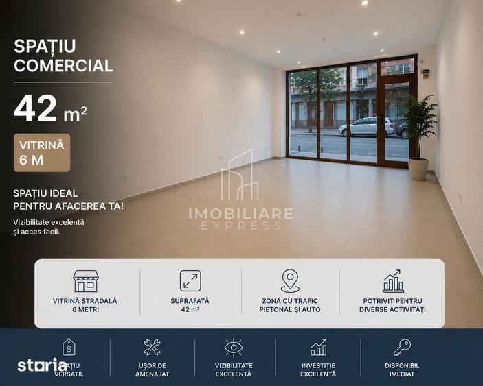 Spațiu comercial, de 42 mp, în Mărăști