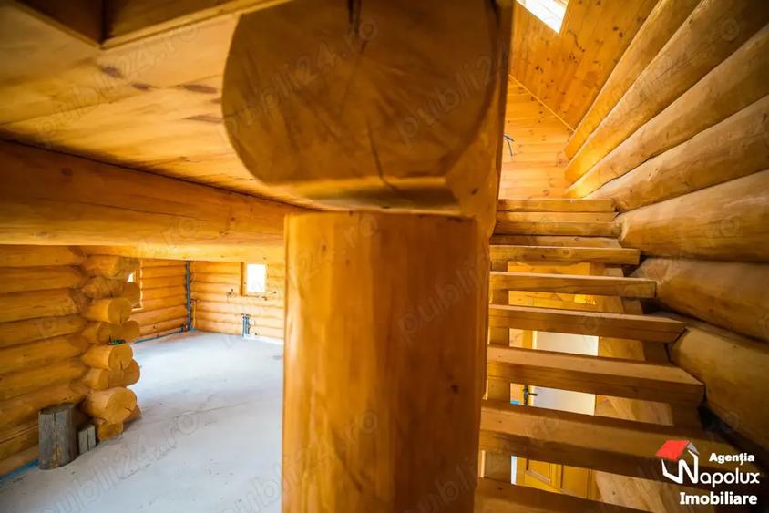 Exclusivitate! Casa din busteni intregi in Chinteni - 4