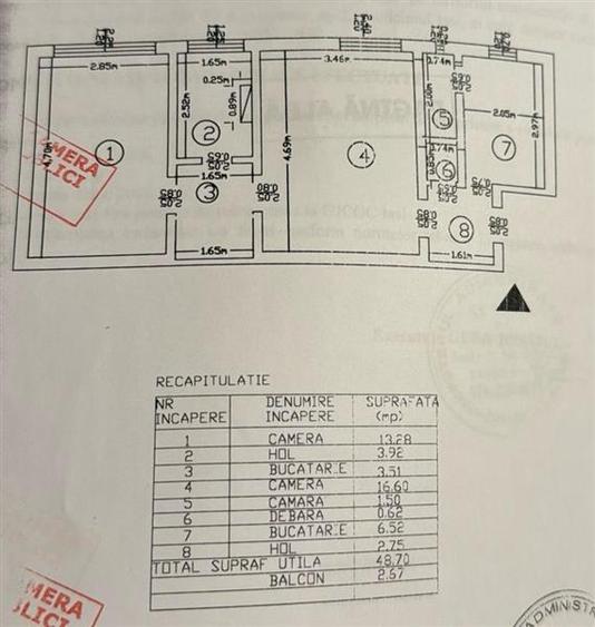 Apartament 2 camere de vanzare Podu Ros - 11