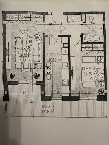 2 camere decomandat / Lacul Morii / Uverturii / Bloc nou / Etaj 3 / TVA inclus - 6