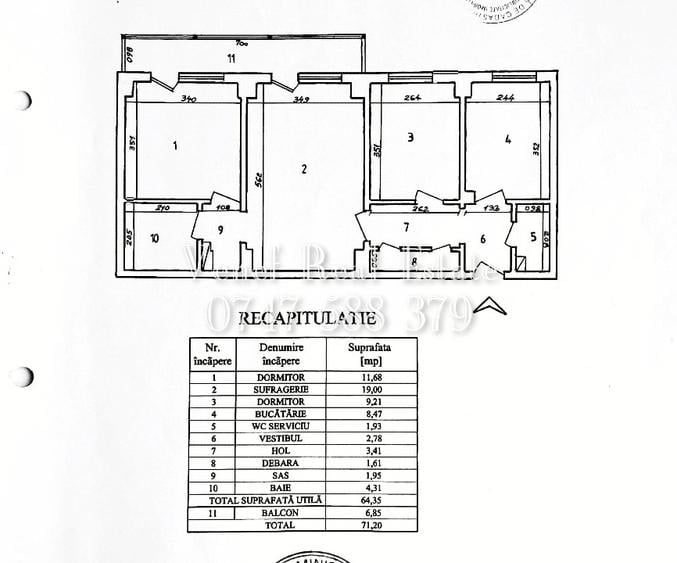 0 Comision 3 camere 2 bai 1992 clasa A etaj 1 Lacul Tei stradal Maica Domnului A - 8