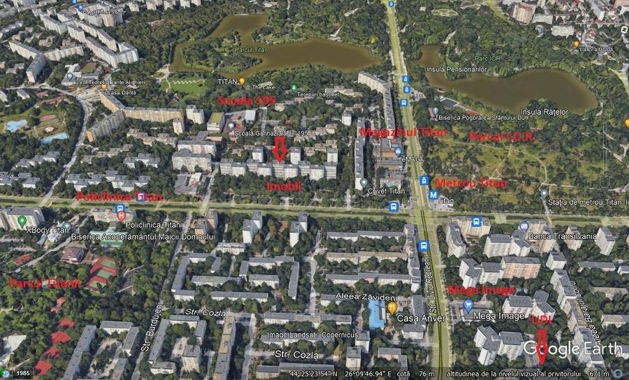 Titan Metrou - Parc IOR 3 minute, parcare, bucatarie 14mp, Scoala 195 - 10