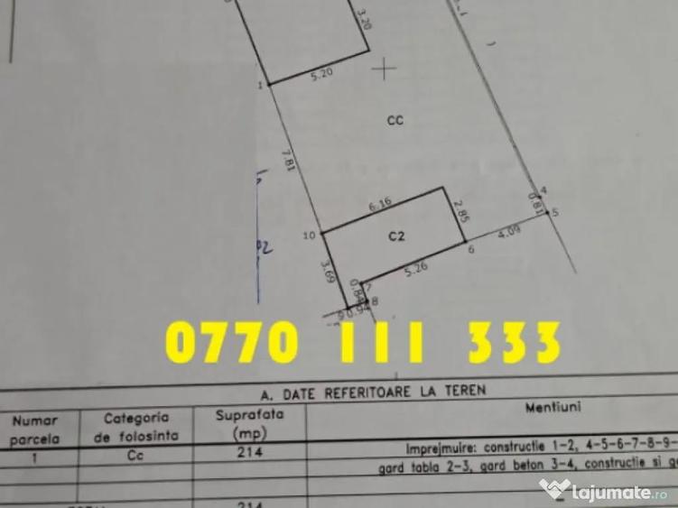 Teren Ultracentral, liber, cu aviz construire de la Directia - 1