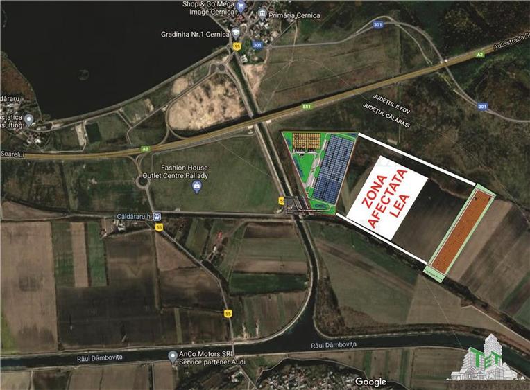 Teren intravilan 50000 mp, Cernica autostrada Bucuresti-Constanta, investitie. - 8