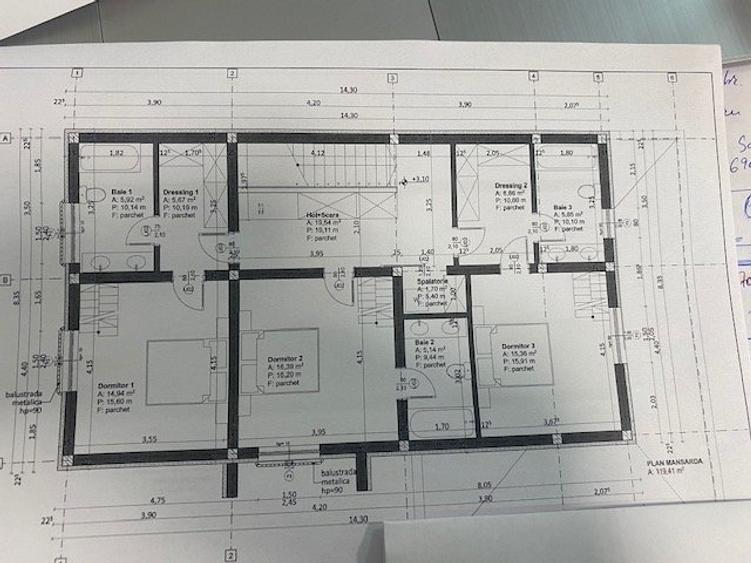 Vila noua 5 camere p+m caramida, central mosnita - 4